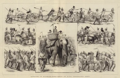 Zaken in Birma, Specimens van het Leger van Koning Theebaw